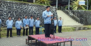 Layanan Prima, Pesan Utama Bupati Minut di Apel Perdana