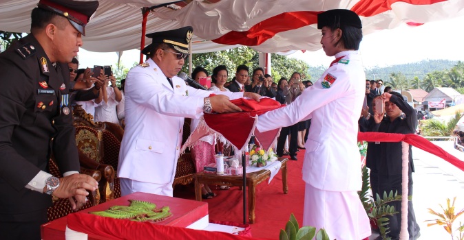 Upacara HUT Proklamasi di Mitra Sukses