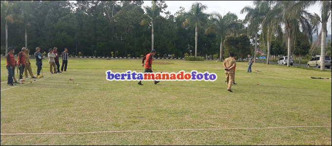 Ini Peserta Turnamen Terbuka Gate Ball 2015 di Kota Tomohon