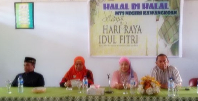 MTs Negeri Kawangkoan Gelar Halal Bi Halal