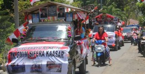 Pawai Pembangunan Tutup Rangkaian HUT RI di Minut