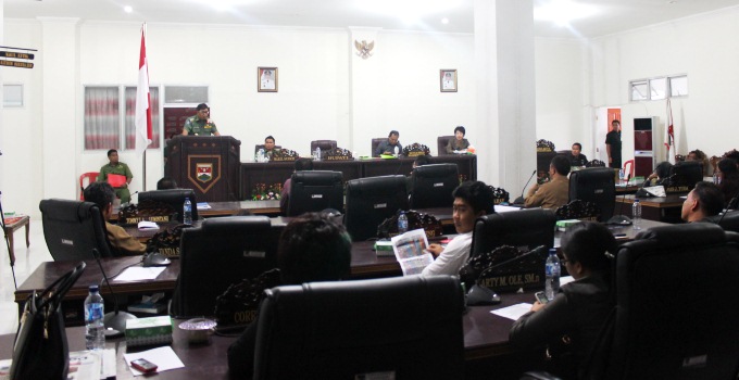 TANGGAPAN BUPATI JAMES SUMENDAP ATAS PENDAPAT AKHIR FRAKSI FRAKSI