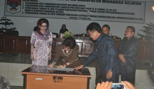 Ranperda Keteriban Umum Disetujui Pemkab dan DPRD Minsel