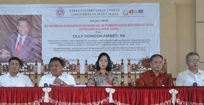 Rektor Unsrat Apresiasi Kuliah Umum Olly Dondokambey