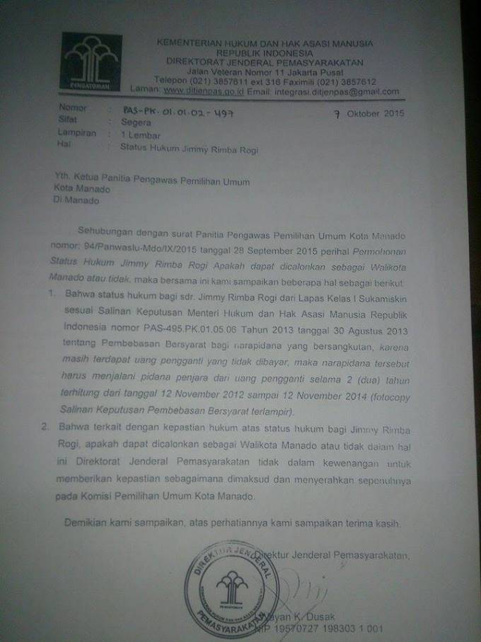 surat kemenhukham