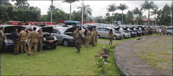 Ini Jumlah Kendaraan Dinas Pemkot Tomohon