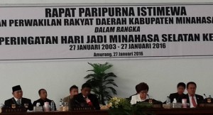 Paripurna Istimewa DPRD Minsel, Hari Jadi Minsel Ke 13 Dihadiri Tamu Penting