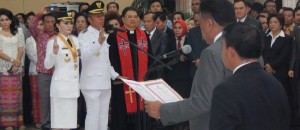 Christiany Eugenia Paruntu-Franky Donny Wongkar Resmi Nahkodai Minsel Hingga 2021