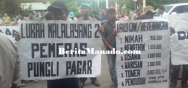 Lurah Malalayang Dua Diduga Lakukan Pemerasan Terhadap Warga