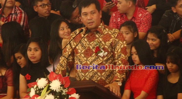 Wagub Sulut Drs Steven Kandouw Saat Membawakan Sambutan