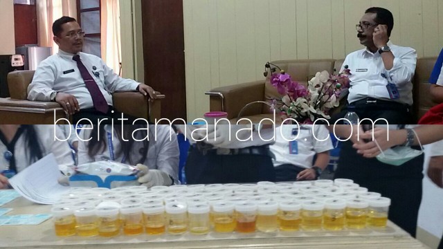 Puluhan Prajurit Detasemen POM Jalani Tes Urine