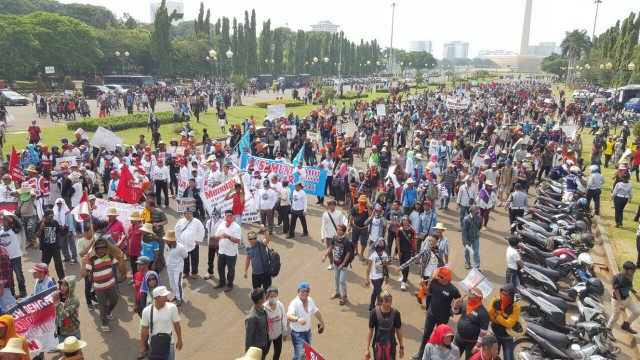 Ini Foto Aksi Demo Pelaku Perikanan dan Nelayan di Jakarta