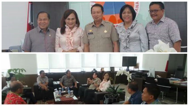 Max dan Maurits ketika mememui Kepala BPBN