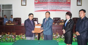 DPRD Apresiasi LKPJ Pemerintahan James Sumendap-Ronald Kandoli