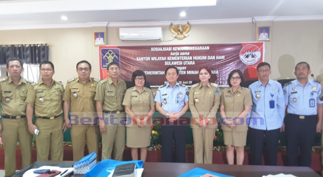 Sosialisasi UU Kewarganegaraan, Kemenkumham Sulut Kunjungi Minut