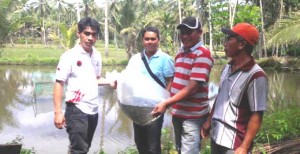 Penguatan Ekonomi Kerakyatan, TMP-BBAT Bagikan Puluhan Ribu Benih Ikan