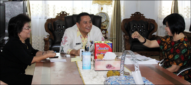 Bahas Festival Panas Bumi, Pri Utami Kunjungi Tomohon