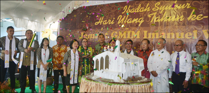 JIMMY EMAN Hadiri HUT ke-148 Jemaat GMIM Imanuel Walian