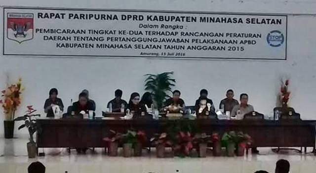 Minsel, Pertanggungjawaban Pelaksanaan APBD-01