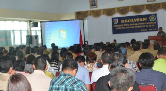 Tingkatkan Kewaspadaan, Korem 131/Santiago Jaga Komunikasi Dengan Aparat Pemerintah
