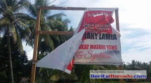 Astaga !!! Fanatisme Pendukung, Rusak Baliho Calon di Minsel