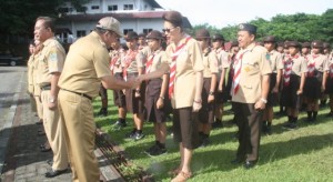 Wabup JOPPI LENGKONG Lepas Kontingen Jambore Nasional