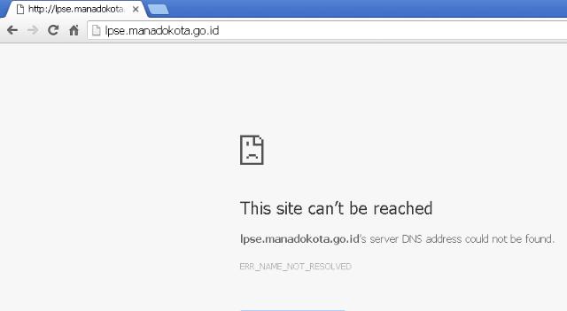 ASTAGA !!! Website LPSE MANADO Tak Bisa Diakses, Kontraktor Panik 8 LPSE-Manado