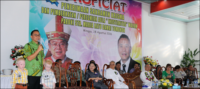 Uskup Manado Resmikan Aula Kristianitas