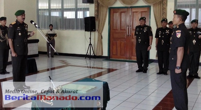 Serah jabatan Dandim 1301/Satal kepada Danrem 131/Santiago