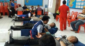 Sambut HUT ke-61 Polantas, Polres Minut Sumbang Darah