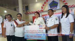 BRI Salurkan 3 Sumur Bor Untuk Warga Wori