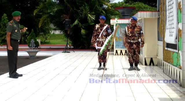 HUT Ke-38, Ziarah FKPPI Dipimpin Jenderal Bintang Satu TNI 8 Jenderal Bintang Satu TNI Sulaiman Agusto SIP MM memimpin ziarah FKPPI di Taman Makam Pahlawan Kairagi, Manado
