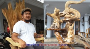 Sulap Akar Jati Jadi Rupiah, DANIEL RUMUMPE Motivasi Pengrajin Kayu Minut