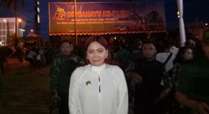 Bupati VONNIE PANAMBUNAN Hadiri Upacara HUT ke-71 TNI