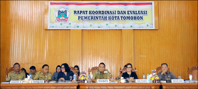 OPD Baru, Jimmy-Syerly Pimpin Rakorev Pemkot Tomohon