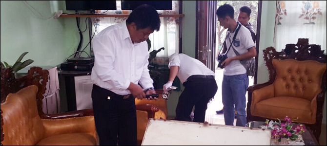 Resmob Buru Pelaku Pencurian di SMK Kristen I Tomohon