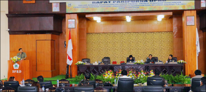 Usai Diajukan, Seluruh Fraksi Setujui APBD Tomohon 2017