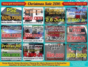CHRISTMAS SALE itCenter Manado, Beli Laptop Gratis Printer dan Aksesorisnya