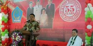 STEVEN KANDOUW Hadiri HUT Ke-55 OLLY DONDOKAMBEY
