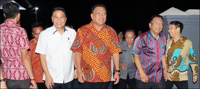 BERITA FOTO: Jimmy Eman Hadiri HUT ke-55 Gubernur Sulut