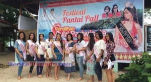 Putri Pariwisata, Roda Sapi Pacu dan Perahu Katinting Meriahkan Festival Pantai Pall 2016