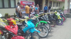 Tim Buser Polres Minut Bongkar Gembong Curanmor, 14 Motor Diamankan!