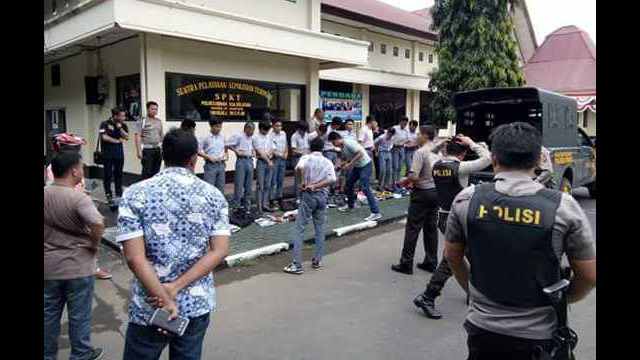 Puluhan Siswa Terlibat Tawuran Diamankan di Mapolres Minsel