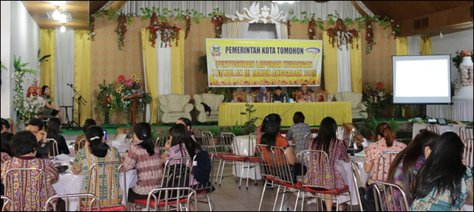 DPPKBMD Tomohon Gelar Penyusunan Laporan Triwulan III Tahun 2016