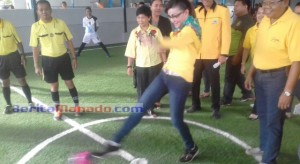 HUT Partai GOLKAR, TETTY PARUNTU Gelar Turnamen se-Sulut