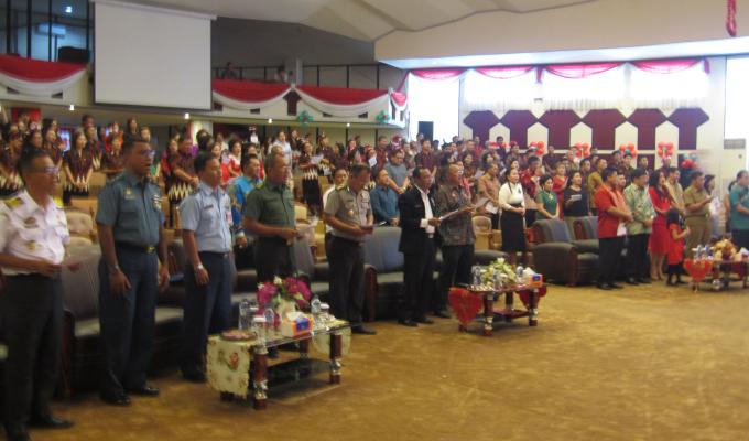 Ibadah berjalan khusus dihadiri FORKOMPIMDA, staff sekretariat DPRD Sulut dan puluhan wartawan