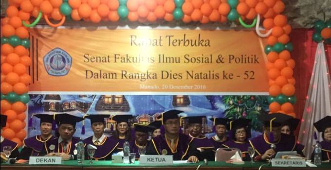 Fispol Unsrat Gelar Acara puncak Dies Natalis ke 52