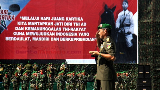 Puncak Perayaan Hari Juang Kartika TNI AD, Mulyono Ingatkan Anggotanya Agar Tidak Lupa Jati Diri 9 Brigjen TNI Sulaiman Agusto