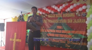 Polres Minut Gelar Natal Bersama