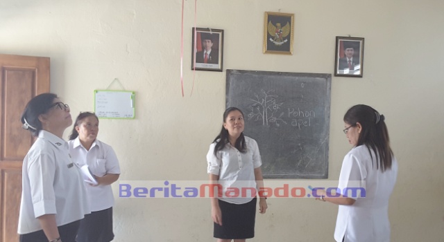 Kadis Pendidikan LILLY LENGKONG 'Action' Sidak Sekolah